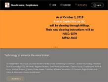 Tablet Screenshot of munibrokers.com